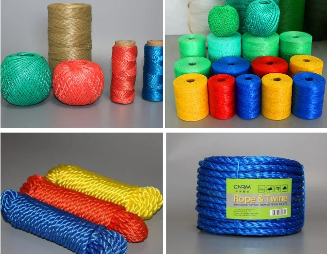 High Strength Soft PP Polypropylene Plastic Raffia Baler String Making Machine for Packaging Twine/Rope